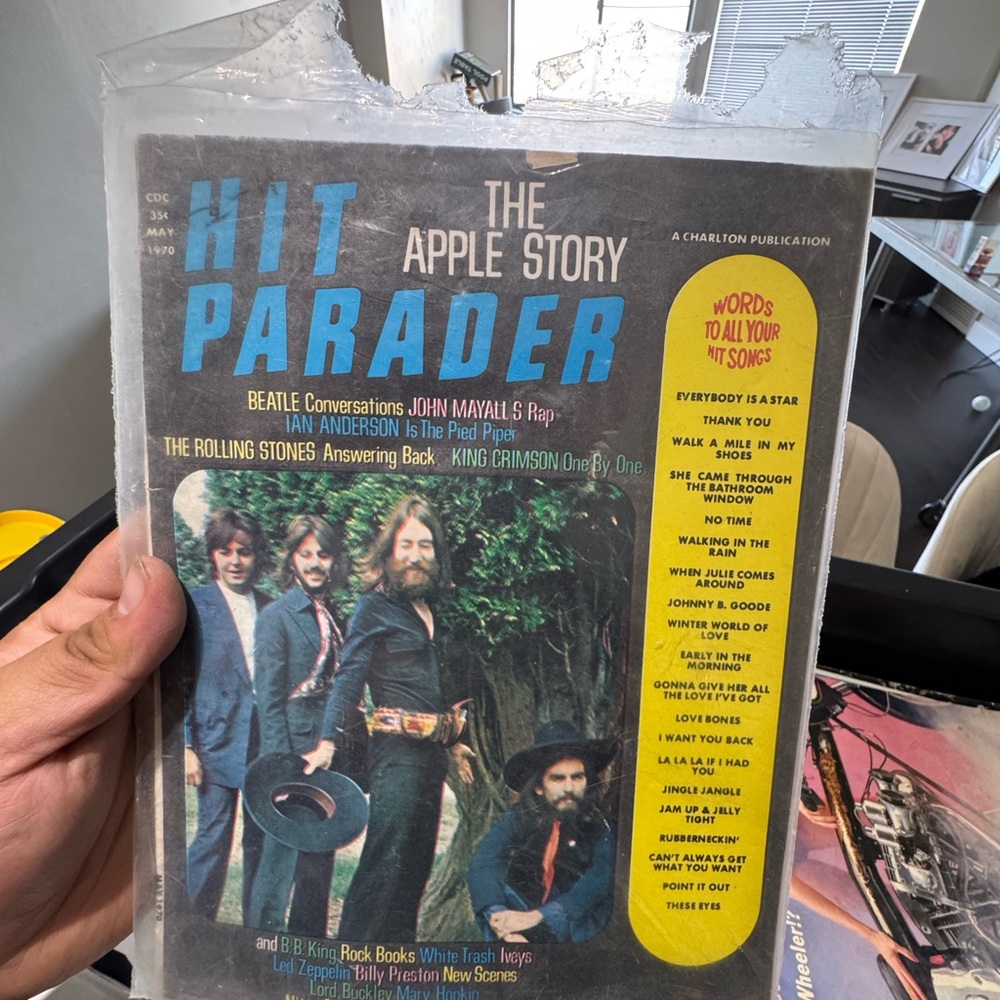 Vintage Hit Parader Magazine